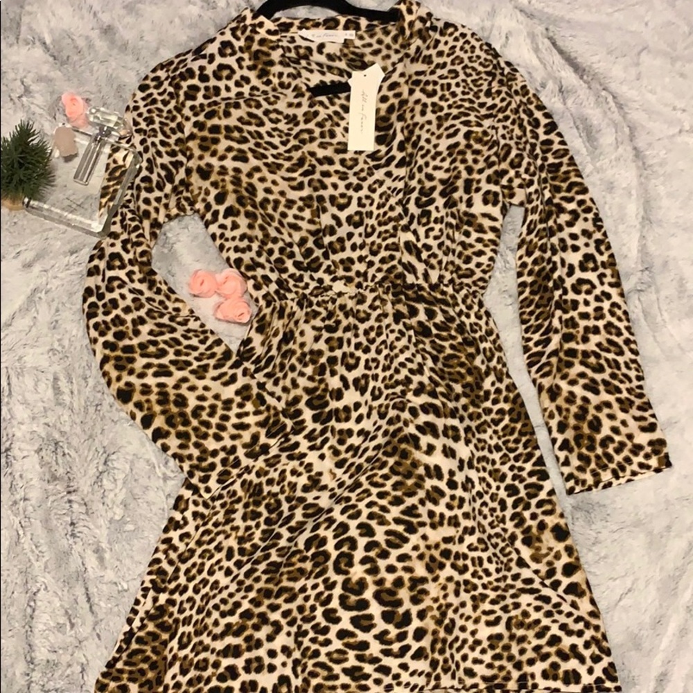 Leopard print dress